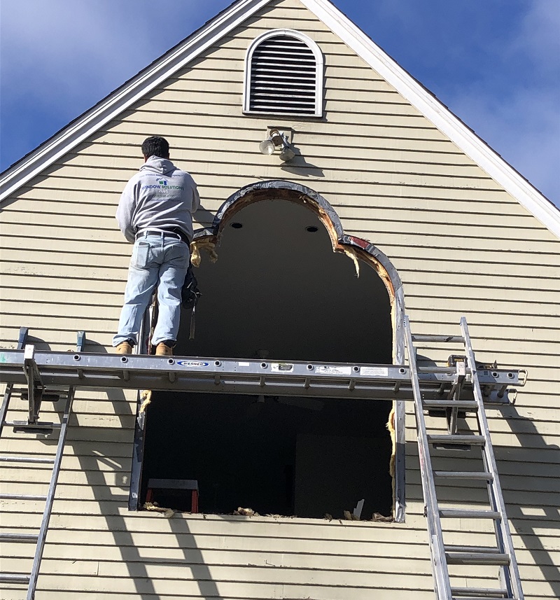 Removing a large window in Watertown CT